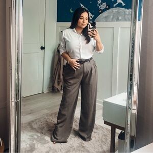 Wide leg dress pants